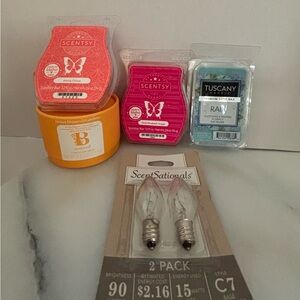 Scentsy, Better H & garden, Tuscany Wax Melts Set and Warmer Bulbs